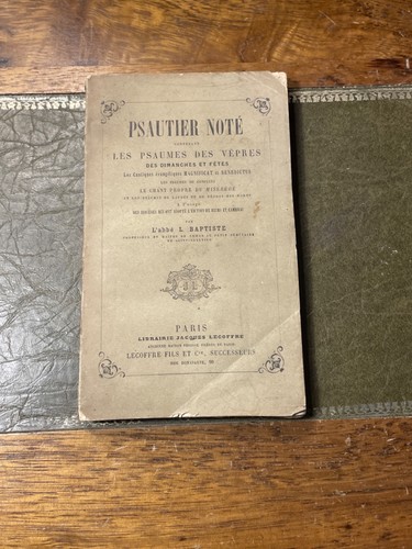 Livre psautier noté les - psautier,