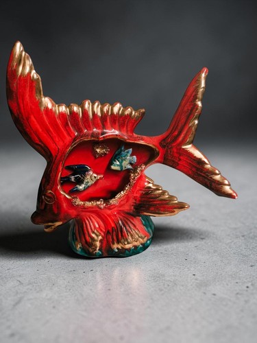 Lampe poisson céramique - lampe,