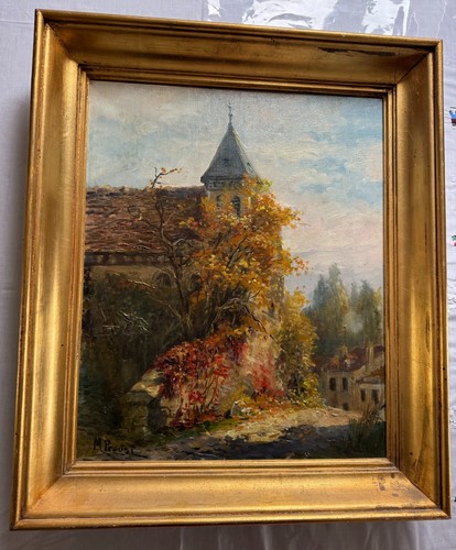 Peinture huile sur - , 38,5