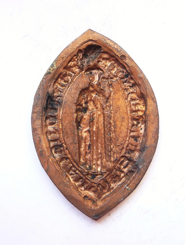Empreinte sceau medieval - de, à