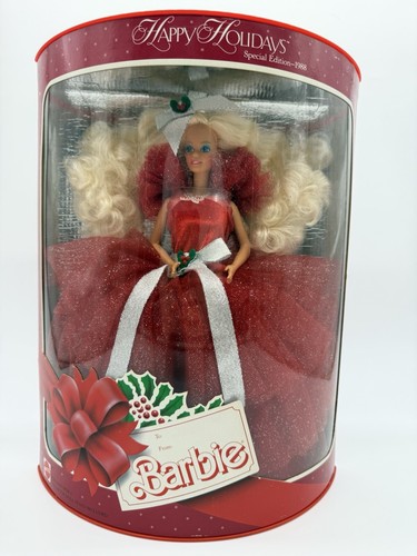 Barbie 1988 happy holidays - barbie, 1988,