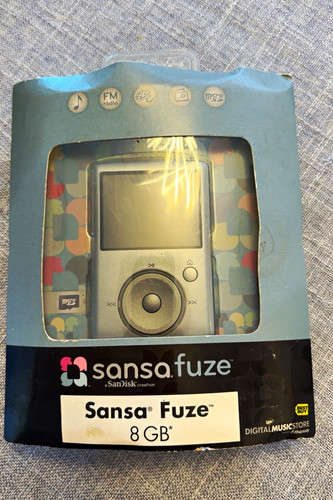 Sandisk sansa fuze 8gb silver - sandisk,