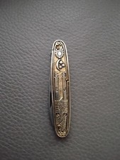 Franc Maçonnerie Couteau Pliant Ancien Attributs Maçonniques