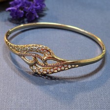 Superbe jonc en plaqué or