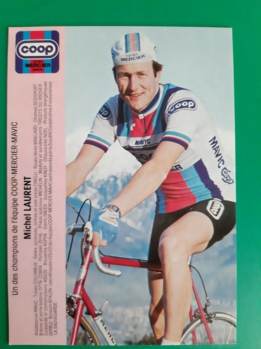 Cyclisme carte cycliste - carte, michel