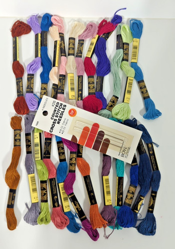 Lot skeins dmc 25 cotton - lot,