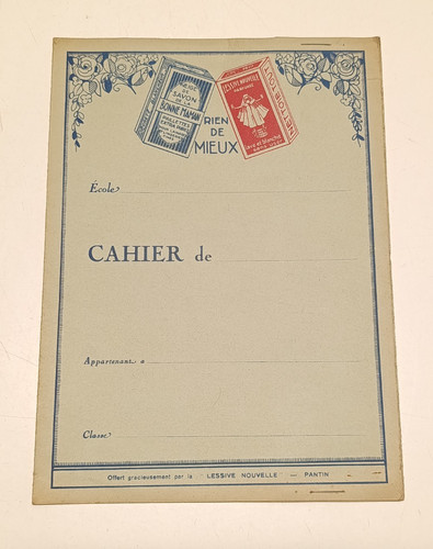 Protège cahier ancien