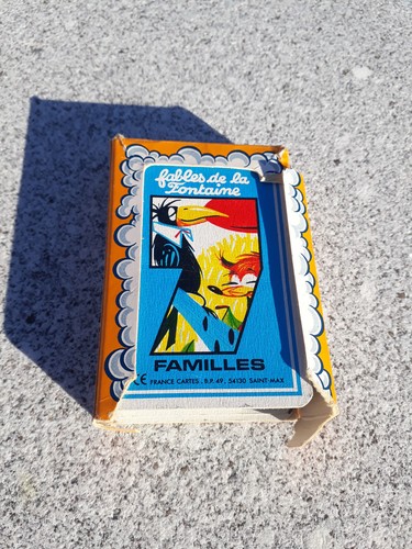 Ancien jeu carte familles - carte,
