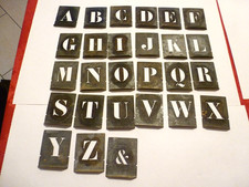 POCHOIRS ANCIENS ALPHABET