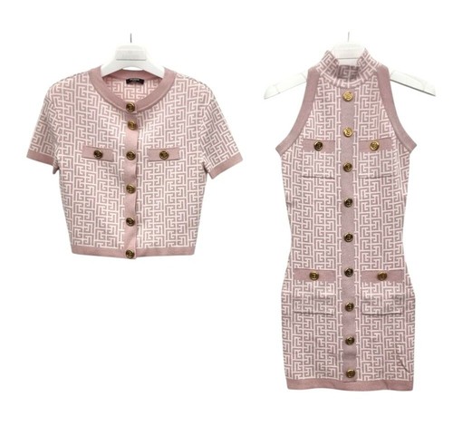 Balmain robe maille - balmain, en