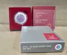 Coffret 25€ Euros Autriche Argent 900 Niobium 2016 ''Time Zeit''