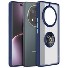 Avizar Coque pour Honor Magic 7 Lite avec Bague Métallique Support Vidéo Bleu
