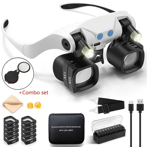 Loupe led tête mini - loupe,