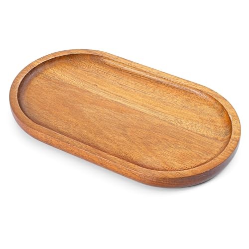 Plateau bois ovale - bois, petit