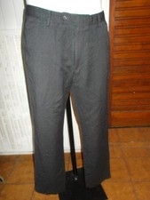Pantalon habillé de costume 100% laine vierge gris rayé Strellson Ruo GR52 42