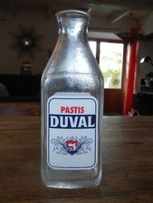 Carafe publicitaire En Verre PASTIS  DUVAL vintage collection objet de bistrot