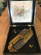 Symphonion boîte à musique. Music box à réparer ne fonctionne pas