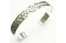 Bracelet Torque Tissé Plat En