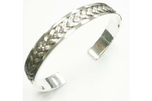 Bracelet torque tissé plat - bracelet,