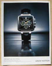 Publicité Papier - Montre Louis Vuitton De 2006