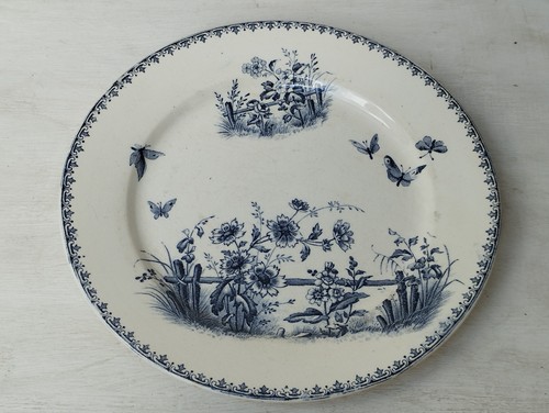 Assiette plate sarreguemines - assiette,