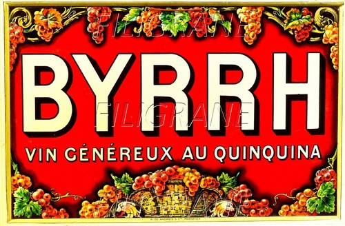 Byrrh apéritif rpie poster - byrrh,