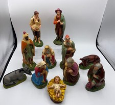 Santons Creche ancienne plâtre 18,5 cm