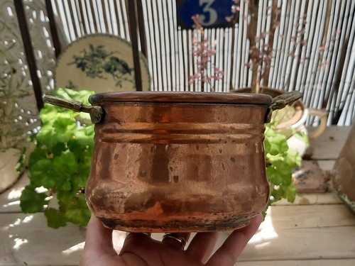Cuivre petite jardinière - cuivre,