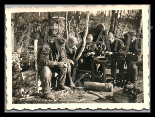Photo ww2 troupe devant - devant, le