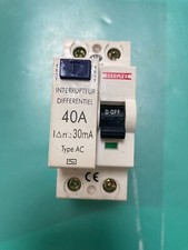 Interrupteur différentiel 40A type AC 30mA Bornes alignées Debflex 707471