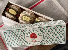 ANCIENNE BOITE DE SAVONS ROSE ROUGE ROGER GALLET PARIS 3 SAVONS EMBALLÉS RARE