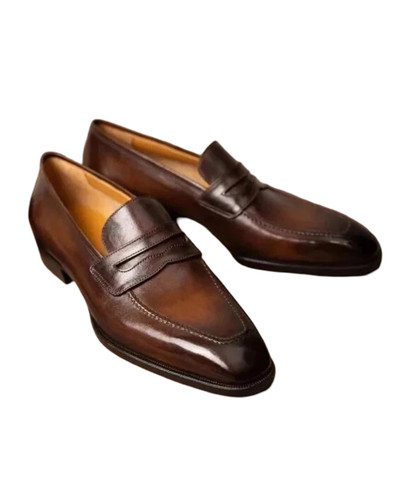 Handmade brown genuine - handmade, leather
