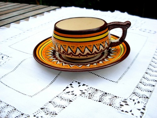 Tasse café ancienne signé - café,