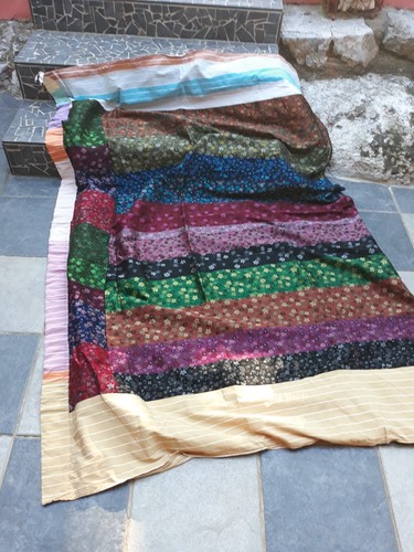 Rideau plaid patchwork vintage - rideau,
