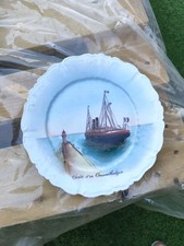 ANCIENNE ASSIETTE PAQUEBOT SORTIE D UN TRANSATLANTIQUE LE HAVRE FRANCE