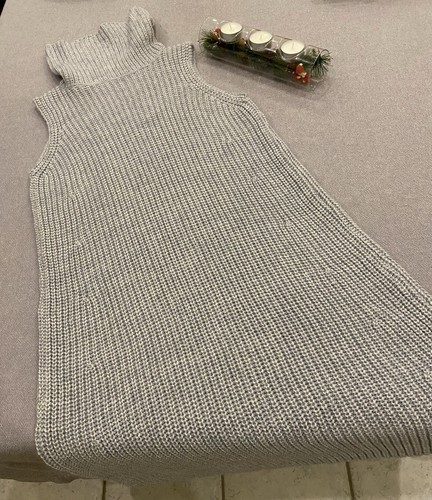 Robe pull laine gris - robe,