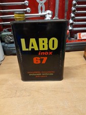 ancien bidon huile vide labo