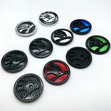 Logo Skoda 80 90 100mm – Emblème capot ou coffre Octavia Fabia Superb KAMIQ