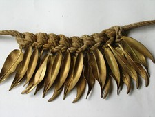 Embrasse passementerie art déco cuivre doré, UAM, 1920, style Sue & Mare