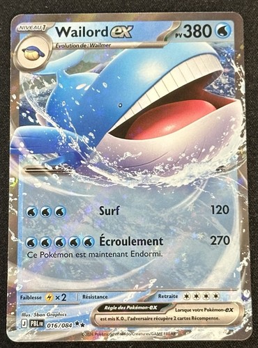 Carte pokémon wailord - pokémon,