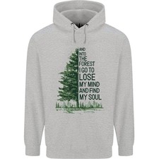 Dans La Forêt Vêtements De Plein Air Randonnée Homme Sweat À Capuche 80% Coton