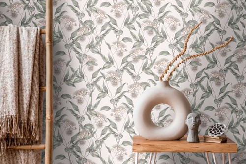 Papier peint fleurs avec - papier, à