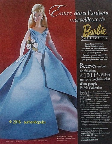 Publicite barbie haute couture - publicite,