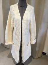 Superbe Gilet Long Mohair Écru Paul & Joe 40 Jamais Porté 