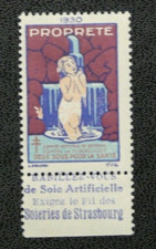 FRANCE VIGNETTE : DEFENSE CONTRE LA TUBERCULOSE - DEUX SOUS POUR LA SANTE - 1930