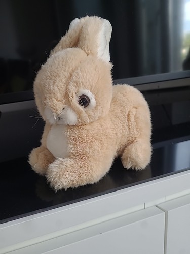 Doudou peluche lapin beige - l1/doudou,