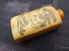 Fiole à opium en os de bovin