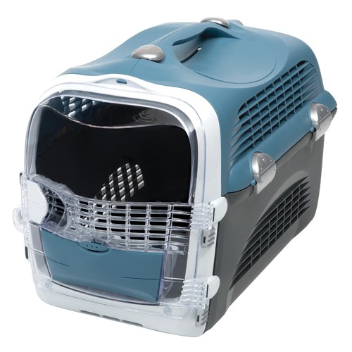 Porte chat cabrio - bleu, gris