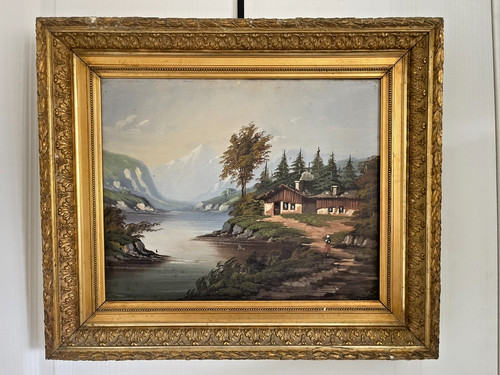 Ancien tableau peinture huile - ancien,