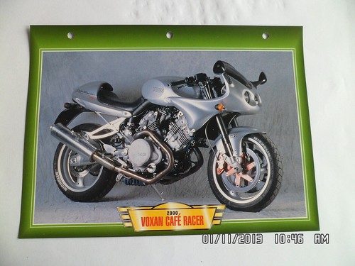 Carte fiche moto voxan - fiche, cafe